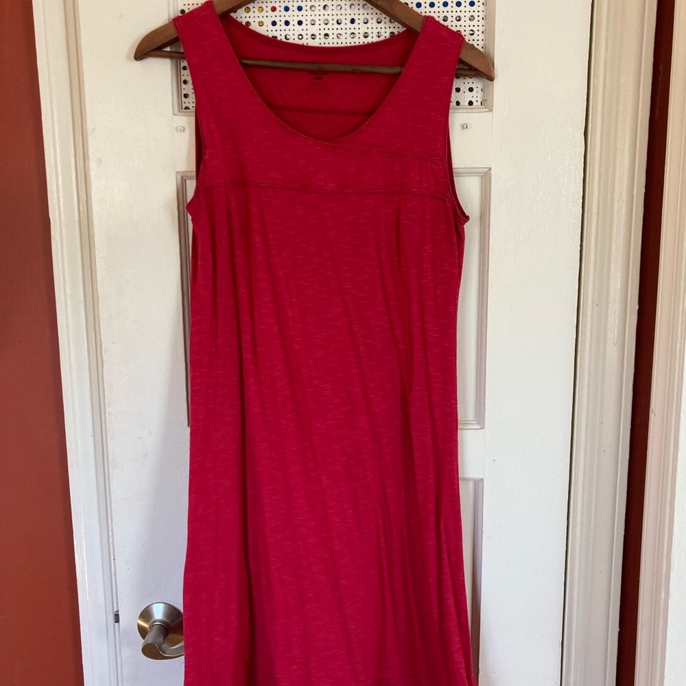 Red Horny Toad knit dress